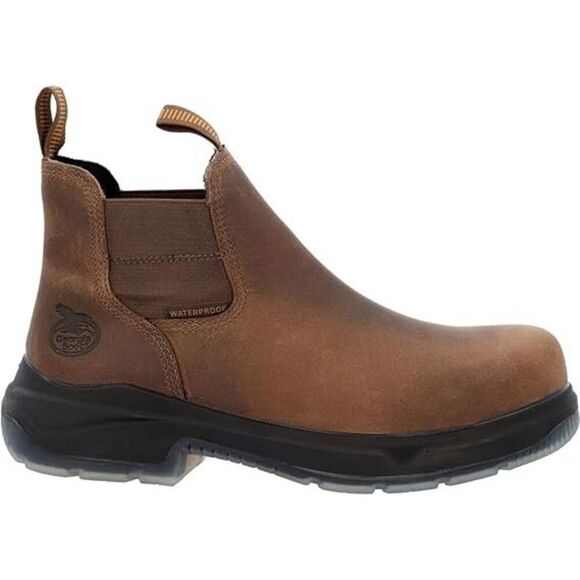 Georgia Boot FLXpoint Ultra GB00553 Women's 14 Brown Waterproof Chelsea ZPO630 - Picture 2 of 14